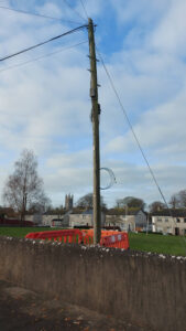 Fibre Broadband arrives in more parts of Durrow - here the installers prepare Erkindale Drive for service.